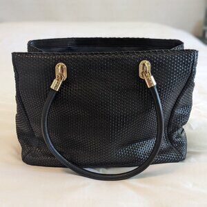 Cole Haan Bags Gorgeous Cole Haan Benson Tote In Soft Leather Weave With Gold Metal Poshmark